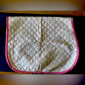 Pink saddle pad